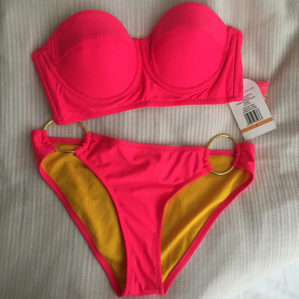 Jessica Simpson Halter Bustier Top & Bottom S NWT